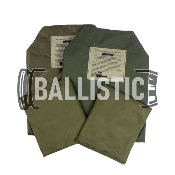 Body Armor Soft Ballistic Panel Inserts (set), Olive, Soft bags, 1