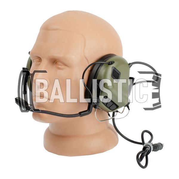 Earmor M32N Mark 3 MilPro Headset, Foliage Green, Neckband, 22, Single