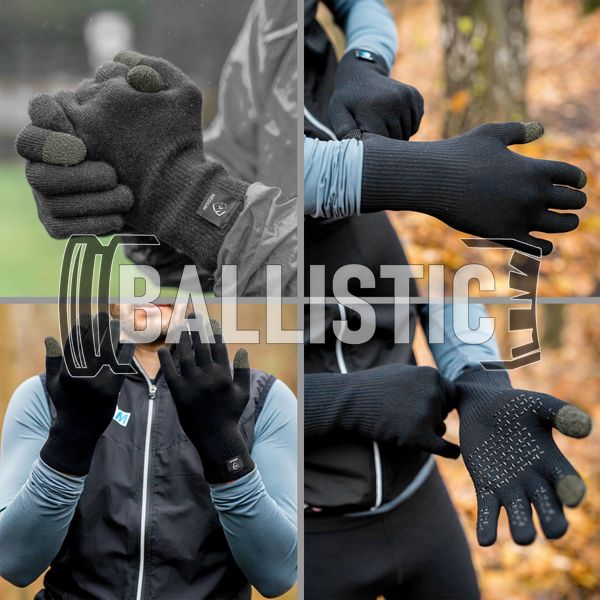 Dexshell Waterproof Thermfit Gloves Merino Wool, Black, Classic, Demi-season, Winter, Small