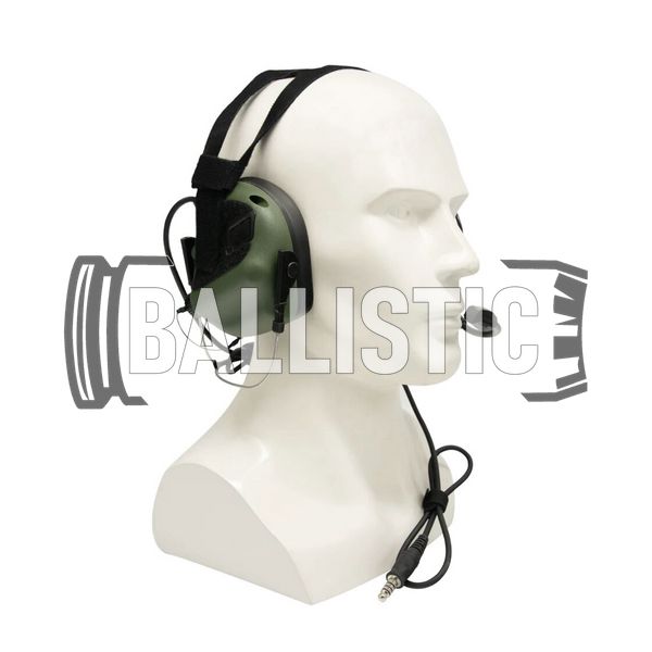 Earmor M32N Mark 3 MilPro Headset, Foliage Green, Neckband, 22, Single