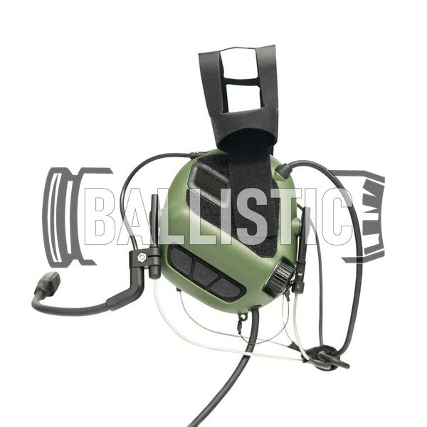 Earmor M32N Mark 3 MilPro Headset, Foliage Green, Neckband, 22, Single