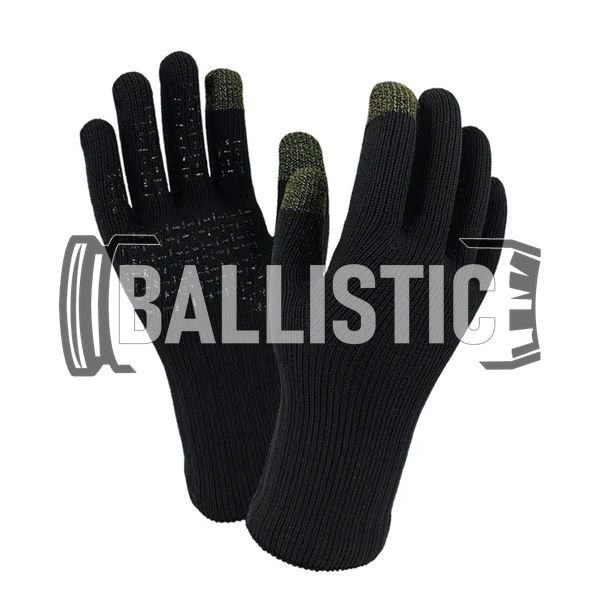 Dexshell Waterproof Thermfit Gloves Merino Wool, Black, Classic, Demi-season, Winter, Small