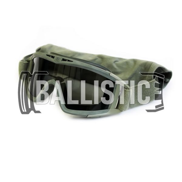 Desert Locust Weather Goggle Kit, Foliage Green, Transparent, Smoky, Mask