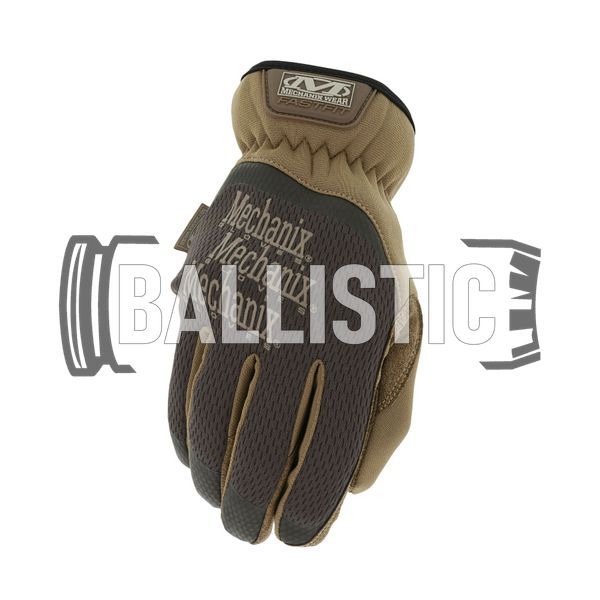 Mechanix Fastfit Brown Gloves, Brown, Classic, Fastfit, Demi-season, Summer, Large