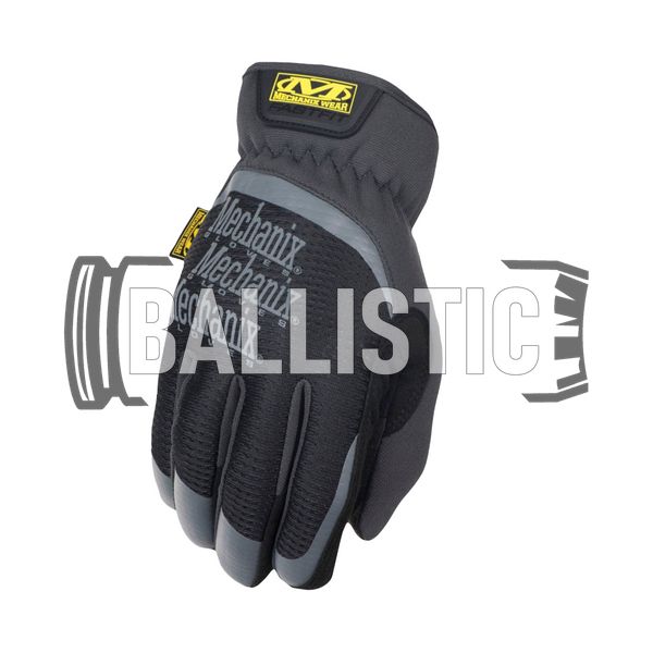 Mechanix Fastfit Black Gloves, Black, Classic, Fastfit, Demi-season, Summer, Medium