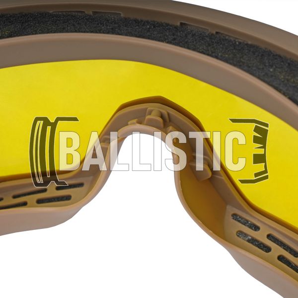 Revision Desert Locust Deluxe Goggle Yellow Kit, Tan, Transparent, Smoky, Yellow, Mask