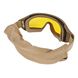 Revision Desert Locust Deluxe Goggle Yellow Kit, Tan, Transparent, Smoky, Yellow, Mask