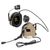 Earmor M32H PLUS Headset with ARC Helmet Rail, Tan, With adapters, 22, Active, Single