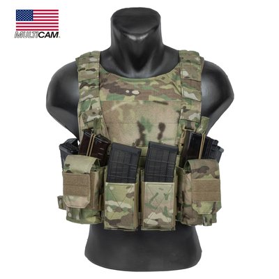 WAS CPC PCR Covert Plate Carrier Multicam Combo with Pathfinder Chest Rig, Multicam, Plate Carrier