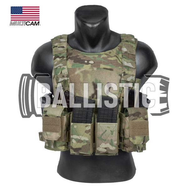 WAS CPC PCR Covert Plate Carrier Multicam Combo with Pathfinder Chest Rig, Multicam, Plate Carrier