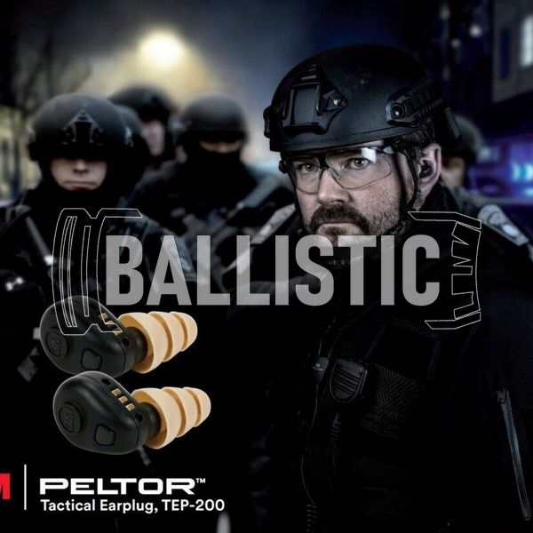 3M Peltor TEP-200 Tactical Digital Earplug Kit, Black, 23, Active