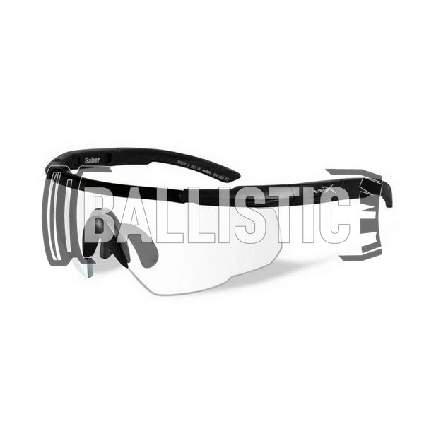 Wiley-X Saber Advanced Tactical Goggles Set 2 lenses, Black, Transparent, Smoky, Goggles