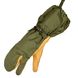 USGI Cold Weather Mitten Shells Trigger Finger Gloves, Olive, Classic, Winter, Medium