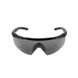 Wiley-X Saber Advanced Tactical Goggles Set 2 lenses, Black, Transparent, Smoky, Goggles