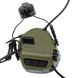 Earmor M32H Mark 3 MilPro Headset with ARC Helmet Rail, Foliage Green, With adapters, 22