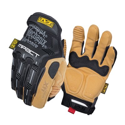 Mechanix Material4X M-Pact Gloves, Black, Classic, M-Pact, Demi-season, Small