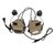 Earmor M32H Mark 3 MilPro Headset with ARC Helmet Rail, Tan, With adapters, 22, Single