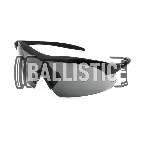 Wiley-X Vapor APEL Grey/Clear Lens/Matte Black Frame Safety Sunglasses, Black, Transparent, Smoky, Goggles