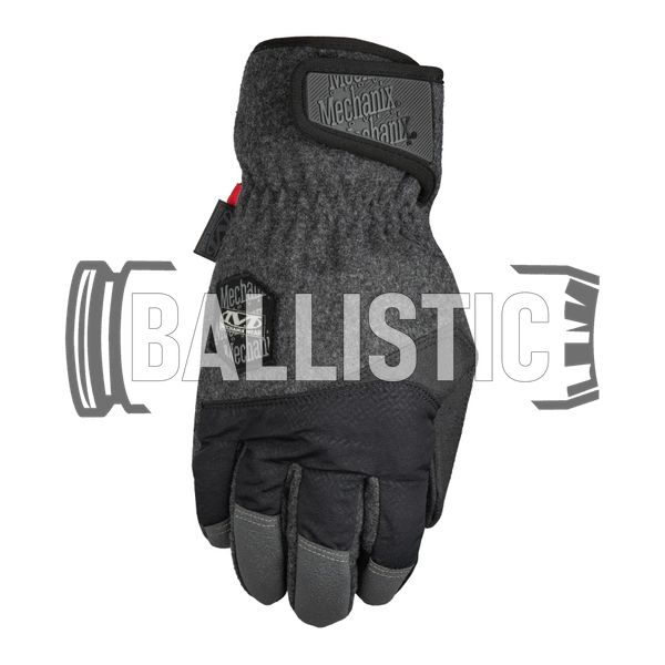 Mechanix ColdWork WindShell Winter Gloves, Grey/Black, Classic, ColdWork, Winter, Small