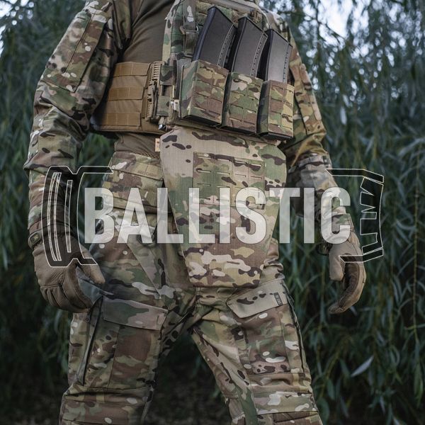 M-Tac Ballistic Groin Protection with Ballistic Package 1 class Laser Cut, Multicam, Soft bags, 1, Ultra high molecular weight polyethylene