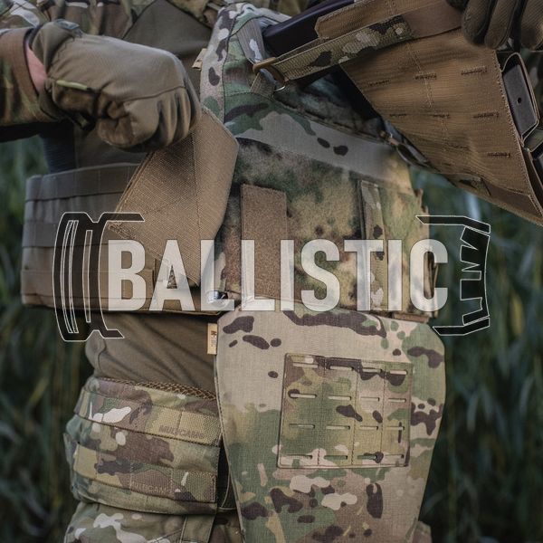 M-Tac Ballistic Groin Protection with Ballistic Package 1 class Laser Cut, Multicam, Soft bags, 1, Ultra high molecular weight polyethylene