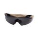 Wiley-X Vapor 3 Lenses Glasses Set, Tan, Amberж, Transparent, Smoky, Goggles