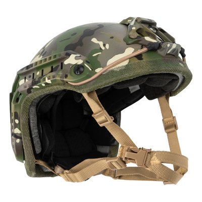 British Army Kevlar MK 7 Helmet visualized for Ops-Core, Multicam, Medium