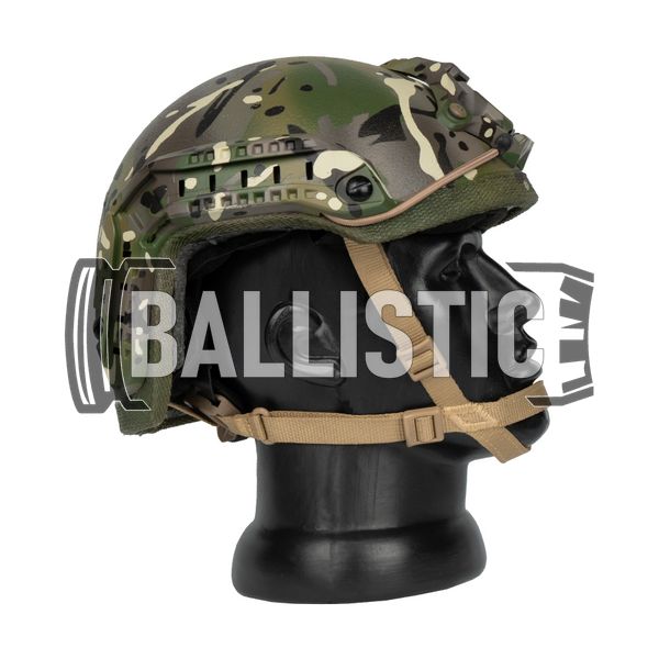 British Army Kevlar MK 7 Helmet visualized for Ops-Core, Multicam, Medium