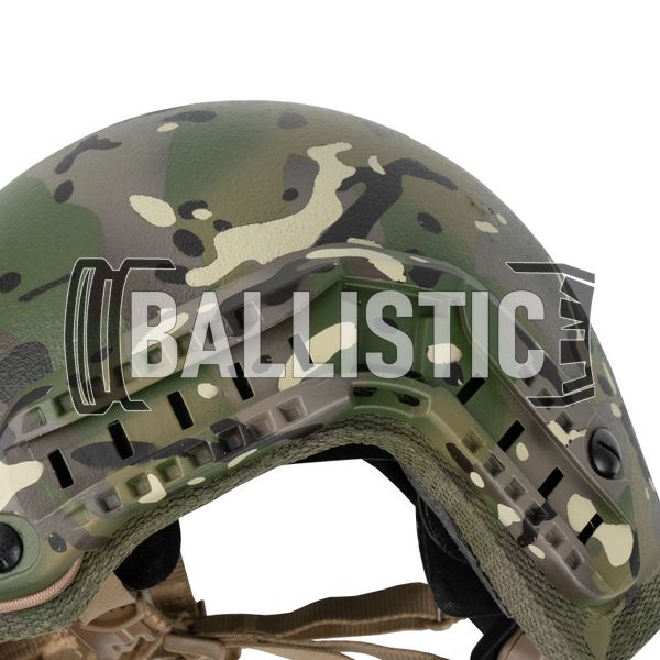 British Army Kevlar MK 7 Helmet visualized for Ops-Core, Multicam, Medium