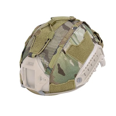 IdoGear Helmet Cover with NVG Battery Pouch, Multicam, Medium, Cover