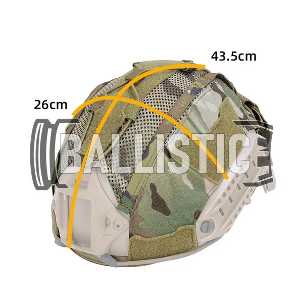 IdoGear Helmet Cover with NVG Battery Pouch, Multicam, Medium, Cover