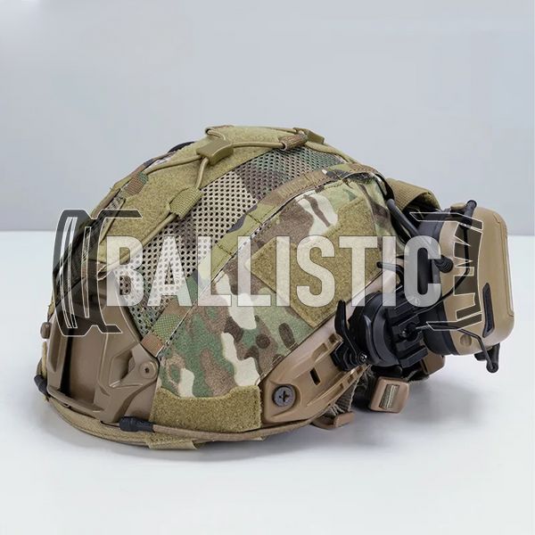 IdoGear Helmet Cover with NVG Battery Pouch, Multicam, Medium, Cover