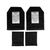 Body Armor Soft Ballistic Panel Inserts (set), Black, Soft bags, 1