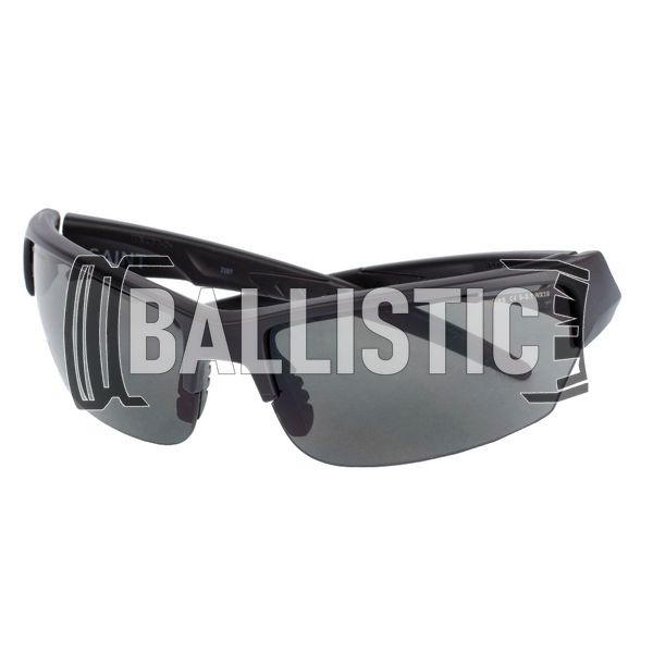 Wiley-X Saint Smoke Grey Lens Ballistic Sunglasses, Black, Smoky, Goggles