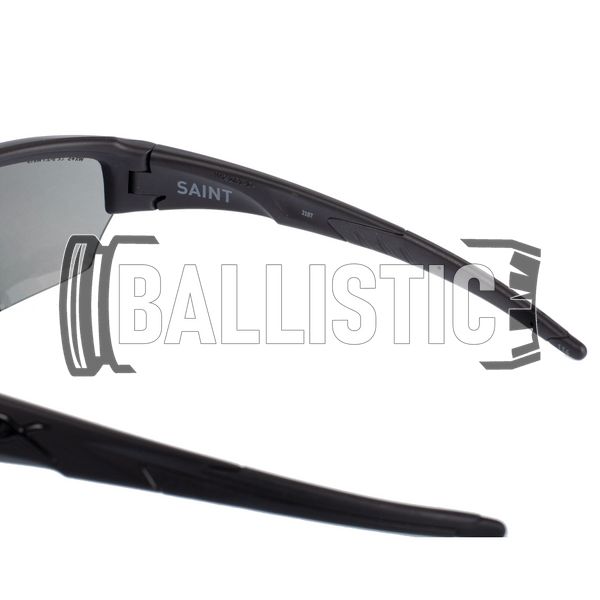 Wiley-X Saint Smoke Grey Lens Ballistic Sunglasses, Black, Smoky, Goggles