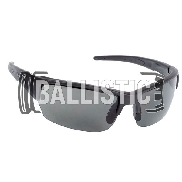 Wiley-X Saint Smoke Grey Lens Ballistic Sunglasses, Black, Smoky, Goggles