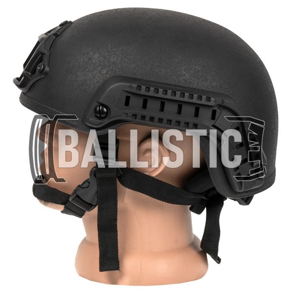 HighCom Armor Striker ACHHC Helmet With ACH Rails and Shroud, Black, X-Large