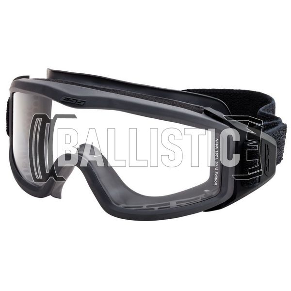 ESS FirePro-1 971 FS Ballistic Goggles, Black, Transparent, Mask