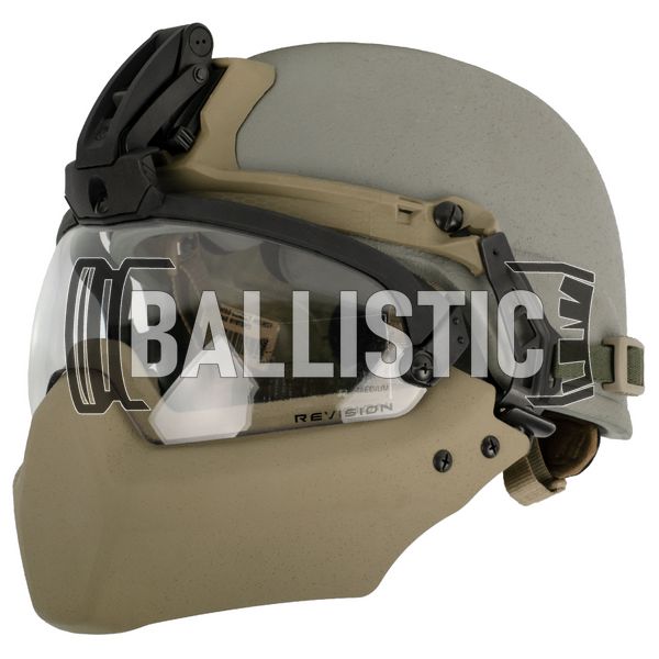 ACH MICH Helmet with Revision Viper Visor (Used), Foliage Green, Large