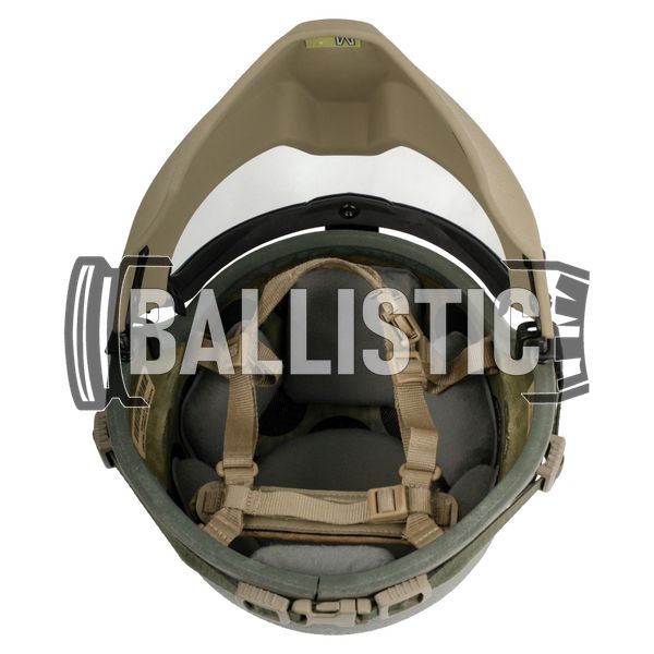 ACH MICH Helmet with Revision Viper Visor (Used), Foliage Green, Large