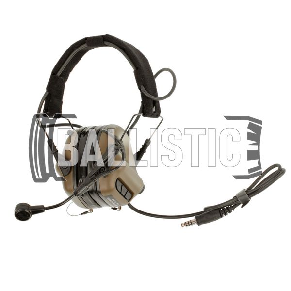 Earmor M32X Mark 3 MilPro M-Lok Headset, Coyote Brown, З наголів'єм; З адаптерами, 22, Single