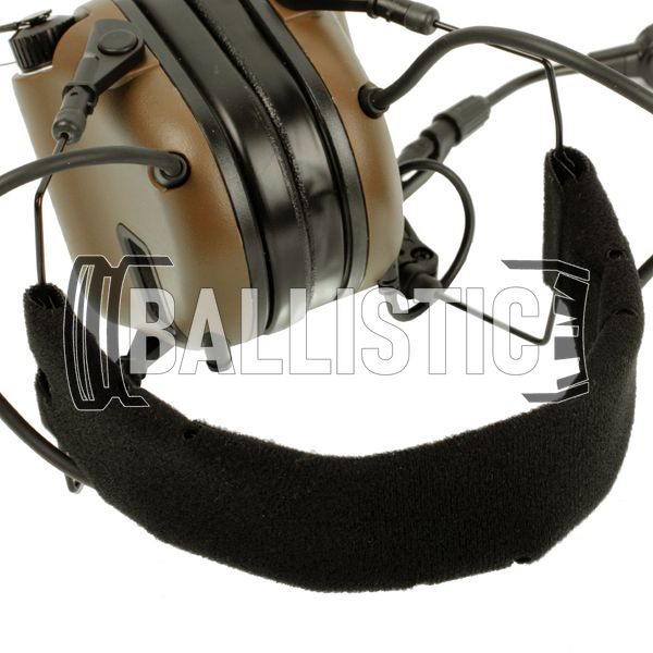 Earmor M32X Mark 3 MilPro M-Lok Headset, Coyote Brown, З наголів'єм; З адаптерами, 22, Single