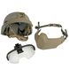 ACH MICH Helmet with Revision Viper Visor (Used), Foliage Green, Large