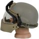 ACH MICH Helmet with Revision Viper Visor (Used), Foliage Green, Large