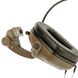 Earmor M32X Mark 3 MilPro M-Lok Headset, Coyote Brown, З наголів'єм; З адаптерами, 22, Single