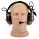 Earmor M32X Mark 3 MilPro M-Lok Headset, Coyote Brown, З наголів'єм; З адаптерами, 22, Single