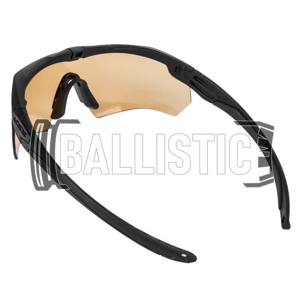 ESS Crossbow Ballistic Eyeshields with Bronze Lens, Black, Brown, Goggles