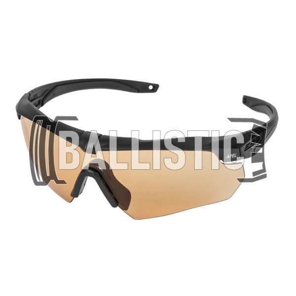 ESS Crossbow Ballistic Eyeshields with Bronze Lens, Black, Brown, Goggles