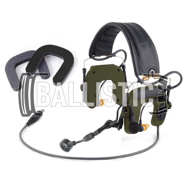 3М Peltor Comtac IV Single Comm Headset, Olive, Headband, 23, 2xAAA, Single, Comtac IV