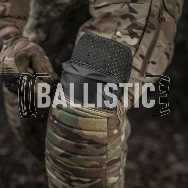 M-Tac Ballistic Knee Protection 1 class in Sturm Pants (Pair), Black, 32-42, Soft bags, 1, Ultra high molecular weight polyethylene